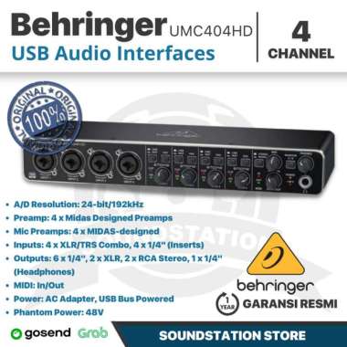 Soundcard Behringer UMC404 HD Audio Interface