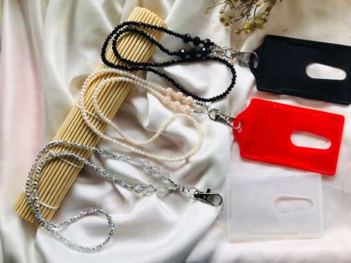 LANYARD ID CARD HOLDER KRISTAL Ungu