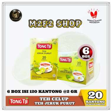 Promo Harga Tong Tji Teh Celup Jeruk Purut per 20 pcs 2 gr - Blibli