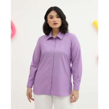 Geulis.id DAILY SHIRT (7 warna) Atasan S VIOLET