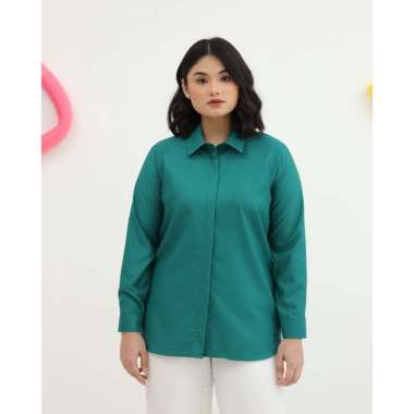 Geulis.id DAILY SHIRT (7 warna) Atasan S PEACOCKGREEN