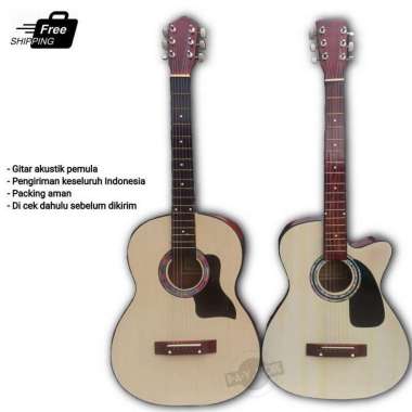 GITAR AKUSTIK / GITAR PEMULA / GITAR COSTUM natural