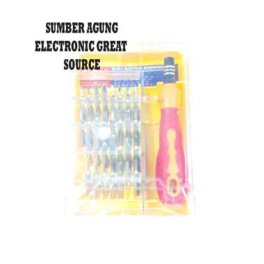 Obeng Set 32in1 Kotak Q7095 Gaxindo Drei HP Lengkap Mata Solder Bisa Diganti