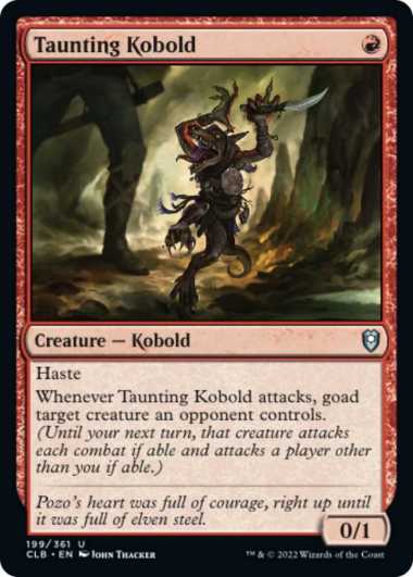 Kartu MTG - Taunting Kobold - CLB - Uncommon - EN - 199