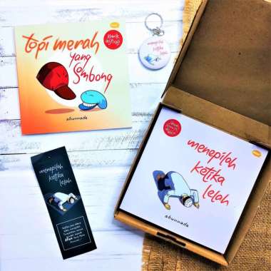 BUKU Paket Komik Abunnada Menepilah Ketika Lelah + Topi Merah Yang Sombong - BONUS GANTUNGAN KUNCI G