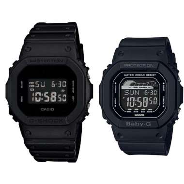 JAM TANGAN COUPLE ORIGINAL CASIO DW 5600BB 1D WITH CASIO BLX 560 1DR JAM COUPLE ORIGINAL CASIO DW-56