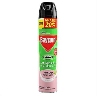 Promo Harga Baygon Insektisida Spray Tea Blossom 600 ml - Blibli