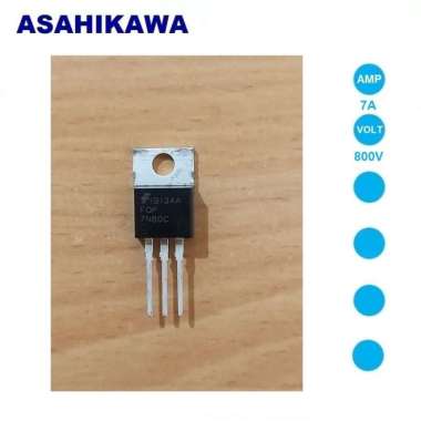 Mosfet Tegangan Rendah Spare Part Electronic Komponen Elektronik FQP7N80C