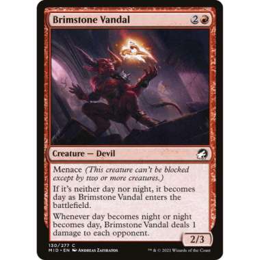 Kartu MTG - Brimstone Vandal (Foil) - MID - Common - EN - 130