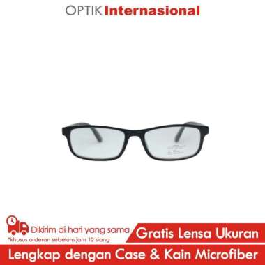 Times TM003 Frame Kacamata Baca Berkualitas MATT BLACK