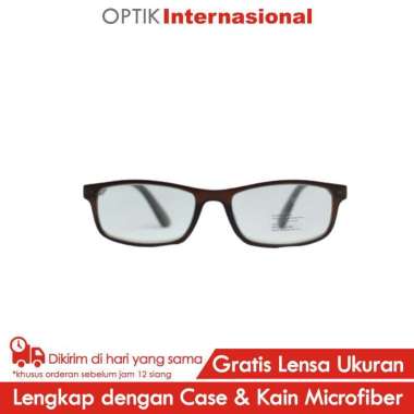 Times TM003 Frame Kacamata Baca Berkualitas MATT BROWN