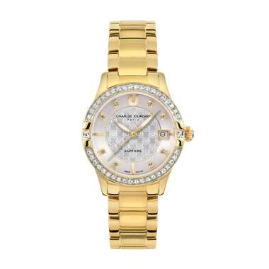 Charles Jourdan Women Elegance CJ1114-2217S +Free Gift - Jam Tangan Original