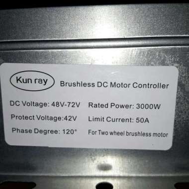 KONTROLER BLDC SEPEDA LISTRIK 3000W 72V 50A SELIS JACKIE TREKKO MOLIS