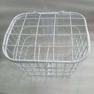 KERANJANG DEPAN SEPEDA LISTRIK SELIS JACKIE SUN RACE RICHIE PUTIH Keranjang Saja