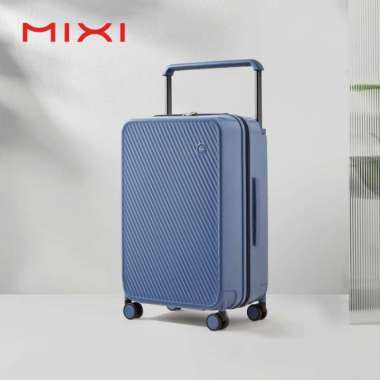 Mixi Medium Luggage Koper Medium Aluminium Frame Wide Handle 24 Inch M9276 Blue