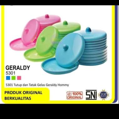 Tutup & Tatakan Gelas Plastik Diameter 9 cm Hommy Geraldy