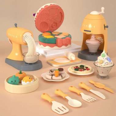 OEM ONE-M304 M305 Mainan Cetakan Playdough Set Anak Mesin Noodle Maker / Mainan Edukasi Plastisin Cl