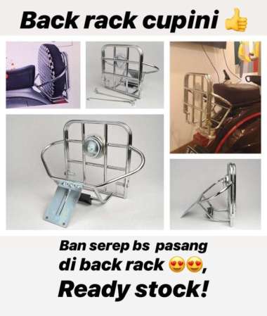 Backrack cupini original (ukuran ban R8) utk vbb, vnb dkk