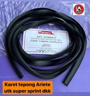 Karet tepong hitam ariette utk vbb, super, sprint dkk