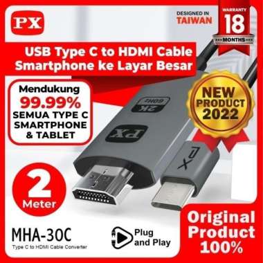 KABEL MHL USB TYPE-C TO HDMI CONVERTER [PX MHA-30C]