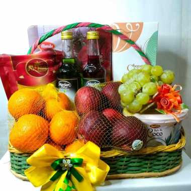 Parcel Lebaran 53 Monde, Kurma, Syrup Marjan, Anggur, Jeruk, Apel