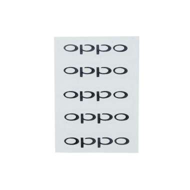 Sticker HP Cutting Vinyl Oppo versi lama Set of 5 pcs Hitam