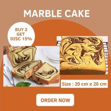 MARBLE CAKE / MARMER CAKE 20X20 CM