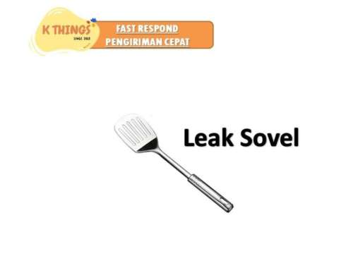 GM BEAR Spatula Set Sutil & Spatula Stainless Steel Alat Masak Murah Leak Sovel