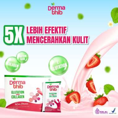 Dermathib Collagen Drink Plus Glutation Pemutih Badan Kolagen BPOM