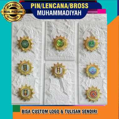 PIN/BROS Ormas Muhammadiyah Bahan Kuningan -Terlengkap (Ready Stock) // Peniti Tapak Suci