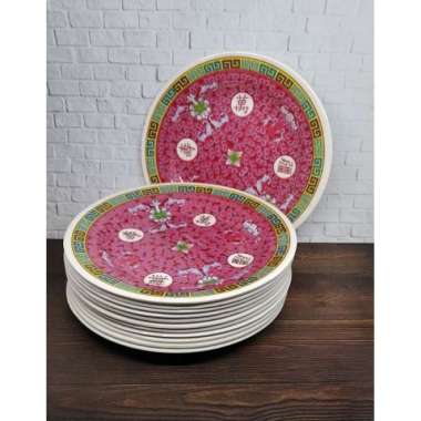 Piring Kecil Semi Melamin 1 Lusin Multicolor