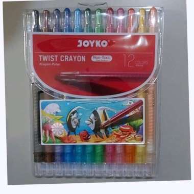 Crayon Joyko Putar 12 warna colors