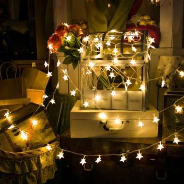 ONE-C774 Lampu Tumblr Bintang Warna Warni Hias Natal Dekorasi Rumah Kamar Tidur Light Star Lamp / La
