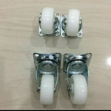 roda nelon putih 1.5" roda nilon etalase 11/2" rodan nylon