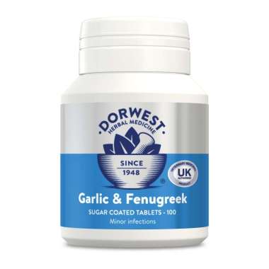 Dorwest Garlic & Fenugreek Tablets For Dogs And Cats [500tab] - -