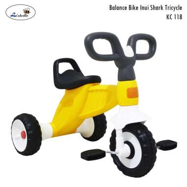 Labeille KC 118 Balance Bike Inui Shark Mini Bike Sepeda Ride On Yellow