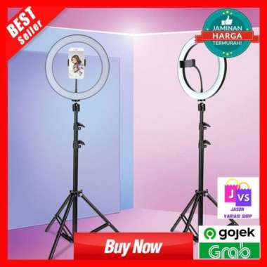 Lampu Ring Light LED Kamera 26cm Lampu LED Studio Selfie Makeup Vlog Multicolor