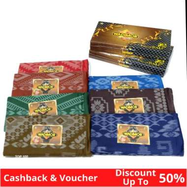 Wadimor Kain Sarung Tenun Original Pria Laki laki Cowok Dewasa - Motif Baliku - Promo Flash Sale Cok