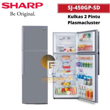 SHARP KULKAS 2PINTU SJ 450GP SD Plasmacluster Ion