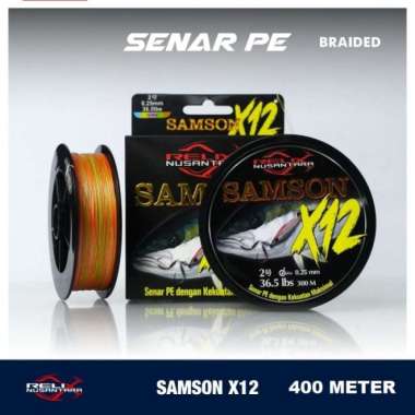 SENAR PE SAMSON X12 300M 400M MULTICOLOUR RELIX NUSANTARA - 300M, PE 3.0 PE 6.0 400M