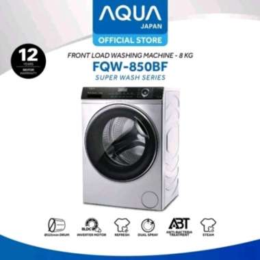 Mesin Cuci AQUA Super Inverter 8kg FQW-850BF | Front loading FQW850BF