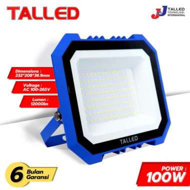 Lampu Sorot Led Smd 100Watt Flood Light 3000K / 7000K Talled Warm White