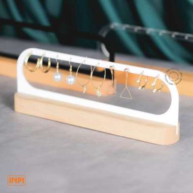 Stand Holder Display Anting Gantung Pendek - INPI House putih