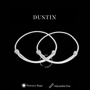 Emrys DUSTIN WHITE Simple Bracelet Gelang Couple pria wanita termurah SINGLE WHITE