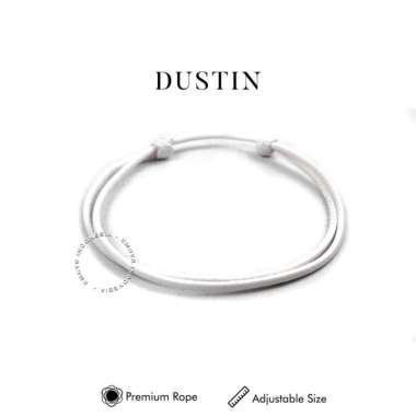 Emrys DUSTIN FULL COLOR Simple Bracelet Gelang Couple pria wanita termurah WHITE