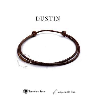Emrys DUSTIN FULL COLOR Simple Bracelet Gelang Couple pria wanita termurah BROWN