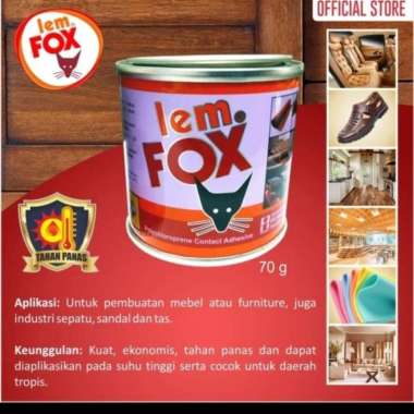 FOX Super Lem Kuning Kaleng 70 Gram per lusin lusinan Grosir Grosiran