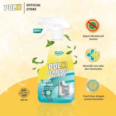 Polki Pembersih Kulkas 400ml/ Polki Pembersih Kulkas Anti Bacterial 400ml / Polki Pembersih Kulkas A