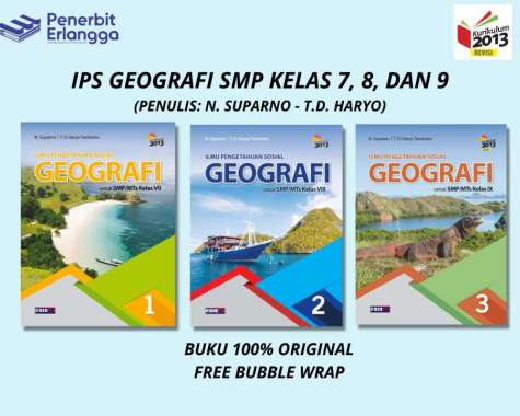 BUKU IPS GEOGRAFI KELAS 7,8,9 ERLANGGA KELAS 7