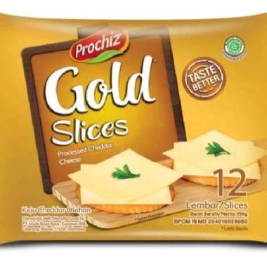 Prochiz Gold Slices Isi 12 | Keju Prochiz Slices 12 s